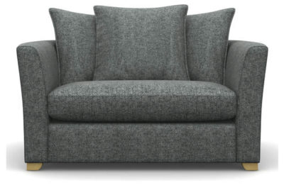 Heart of House Libby Tweed Fabric Cuddle Chair - Grey